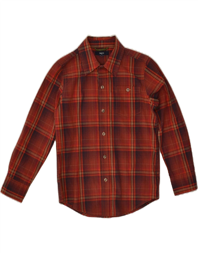 GAP Boys Shirt 7-8 Years Red Check Cotton | Vintage Gap | Thrift | Second-Hand Gap | Used Clothing | Messina Hembry 