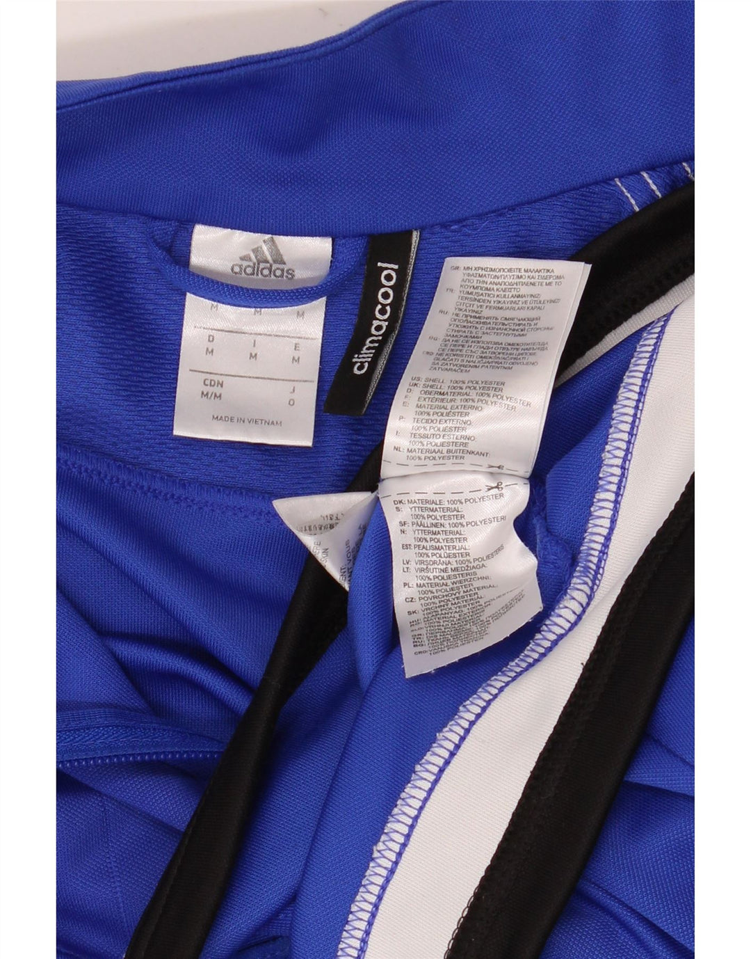 Adidas Mens Climacool Tracksuit Top Jacket Medium Blue Polyester