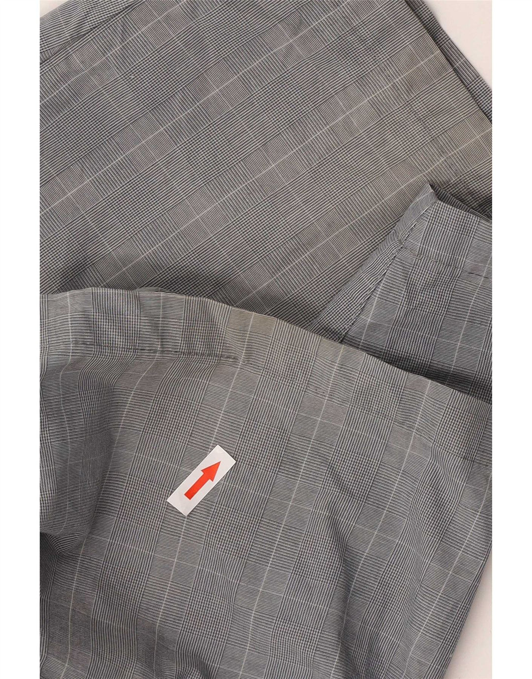 Marks & Spencer Mens Chino Shorts W36 Large Grey Check Cotton