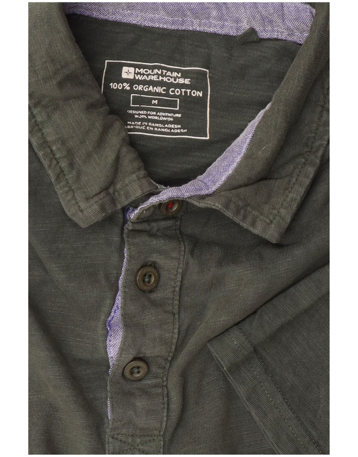 Mountain Warehouse Mens Polo Shirt Medium Khaki Cotton