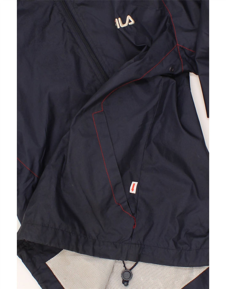 FILA Boys Tracksuit Top Jacket 15-16 Years Large   Navy Blue Polyester Vintage Fila and Second-Hand Fila from Messina Hembry 
