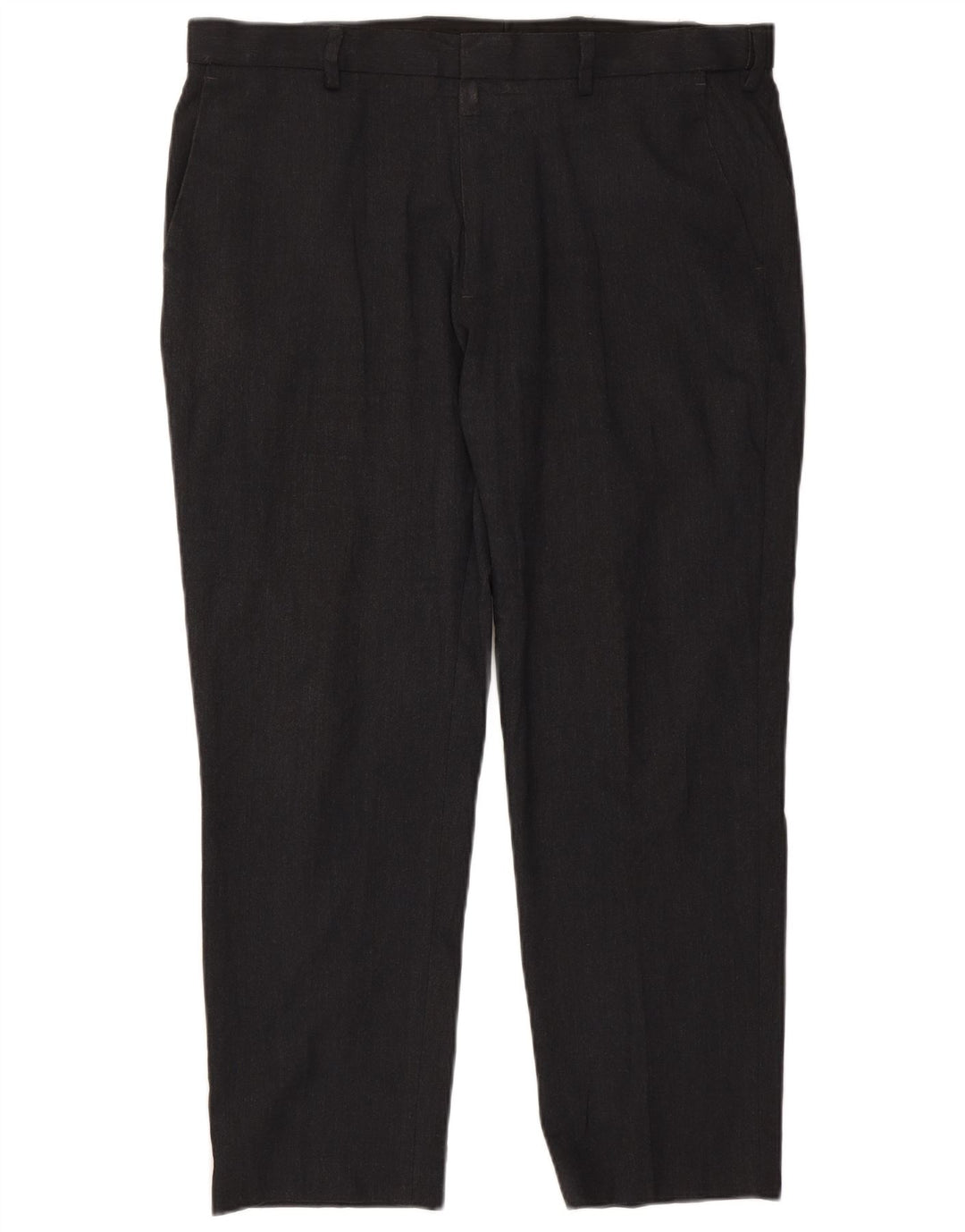 Marks & Spencer Mens Regular Fit Chino Trousers W38 L29 Black Polyester