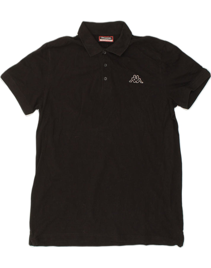 KAPPA Mens Polo Shirt XL Black Cotton | Vintage Kappa | Thrift | Second-Hand Kappa | Used Clothing | Messina Hembry 