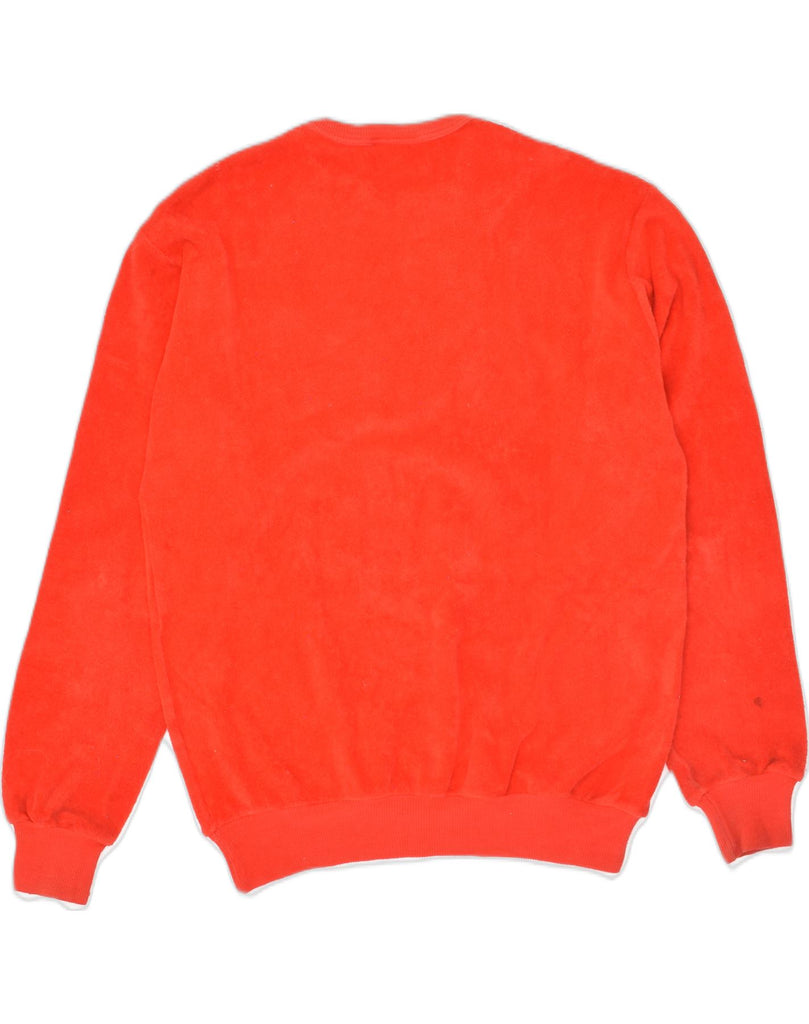 STEFANEL Womens Sweatshirt Jumper IT 44 Medium  Orange Cotton | Vintage Stefanel | Thrift | Second-Hand Stefanel | Used Clothing | Messina Hembry 