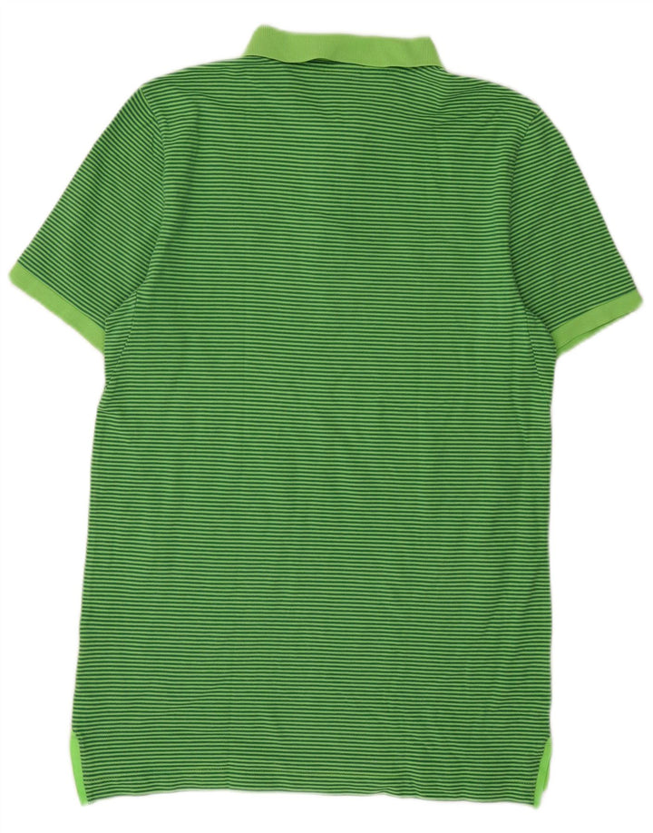 Nike Mens SV Werder Bremen Polo Shirt Medium Green Striped Cotton