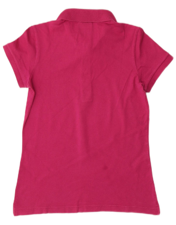 LACOSTE Womens Polo Shirt Size 38 Medium Pink Cotton