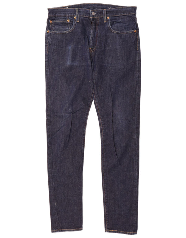 Levi's Mens 512 Slim Tapered Jeans W34 L34 Navy Blue Cotton