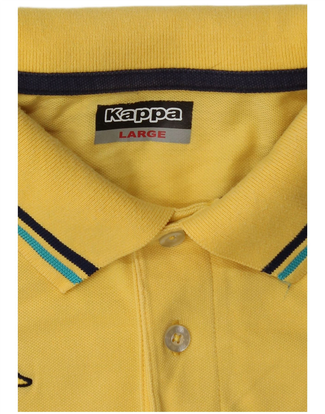 Kappa Mens Polo Shirt Large Yellow