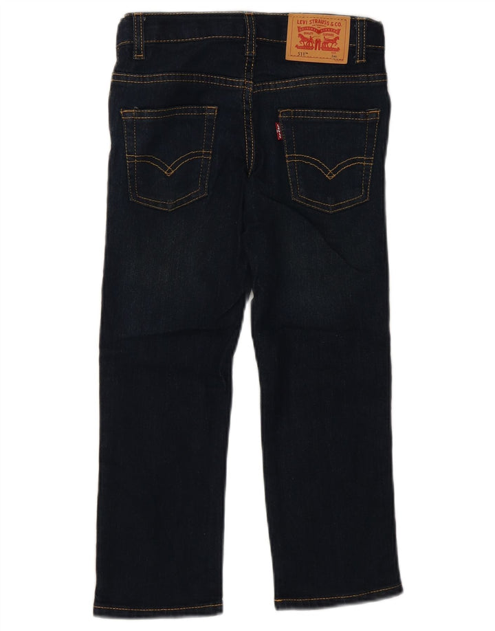 Levi's Boys 511 Slim Jeans 4-5 Years W22 L19 Navy Blue Cotton