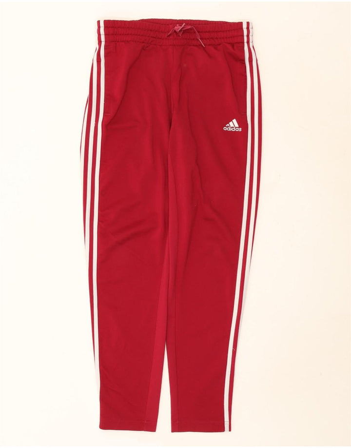 Adidas Womens Tracksuit Trousers UK 8/10 Small  Maroon Polyester