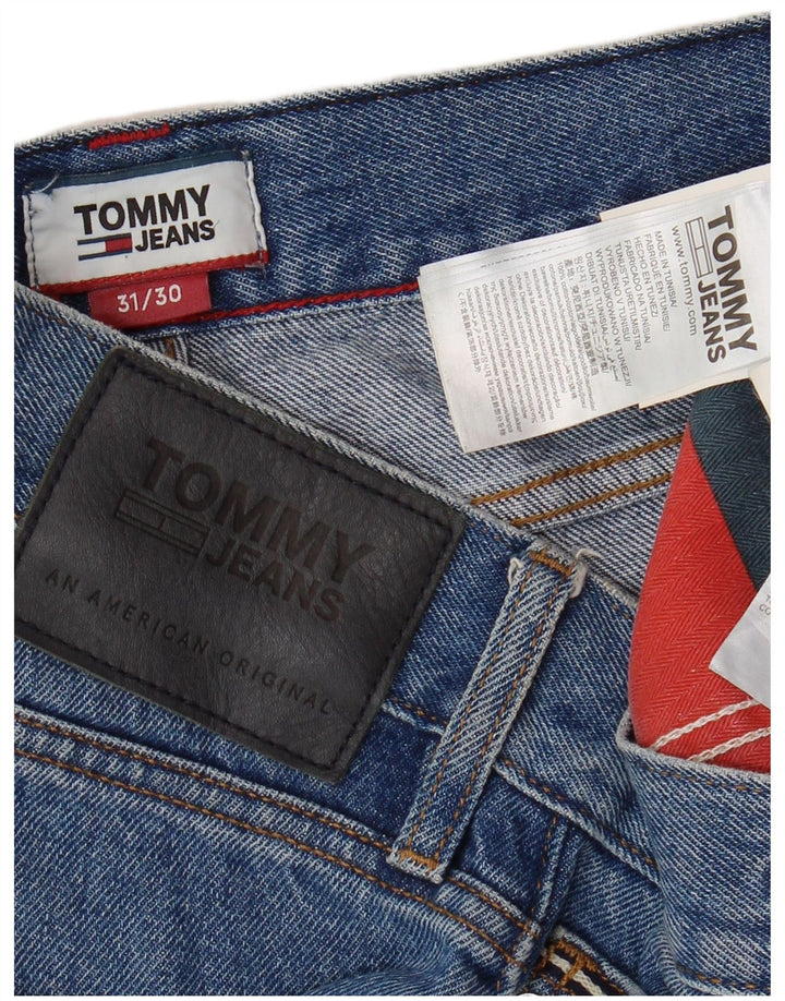 TOMMY HILFIGER Mens Relaxed Fit Cropped Jeans W31 L25  Blue Cotton