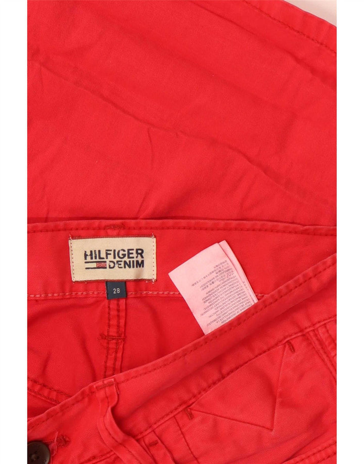 Tommy Hilfiger Womens Casual Shorts Medium W28 Red Cotton