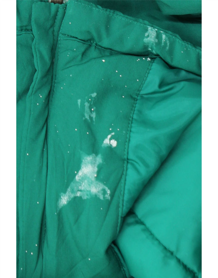 PUMA Boys Windbreaker Jacket 15-16 Years Green Colourblock Polyester Vintage Puma and Second-Hand Puma from Messina Hembry 