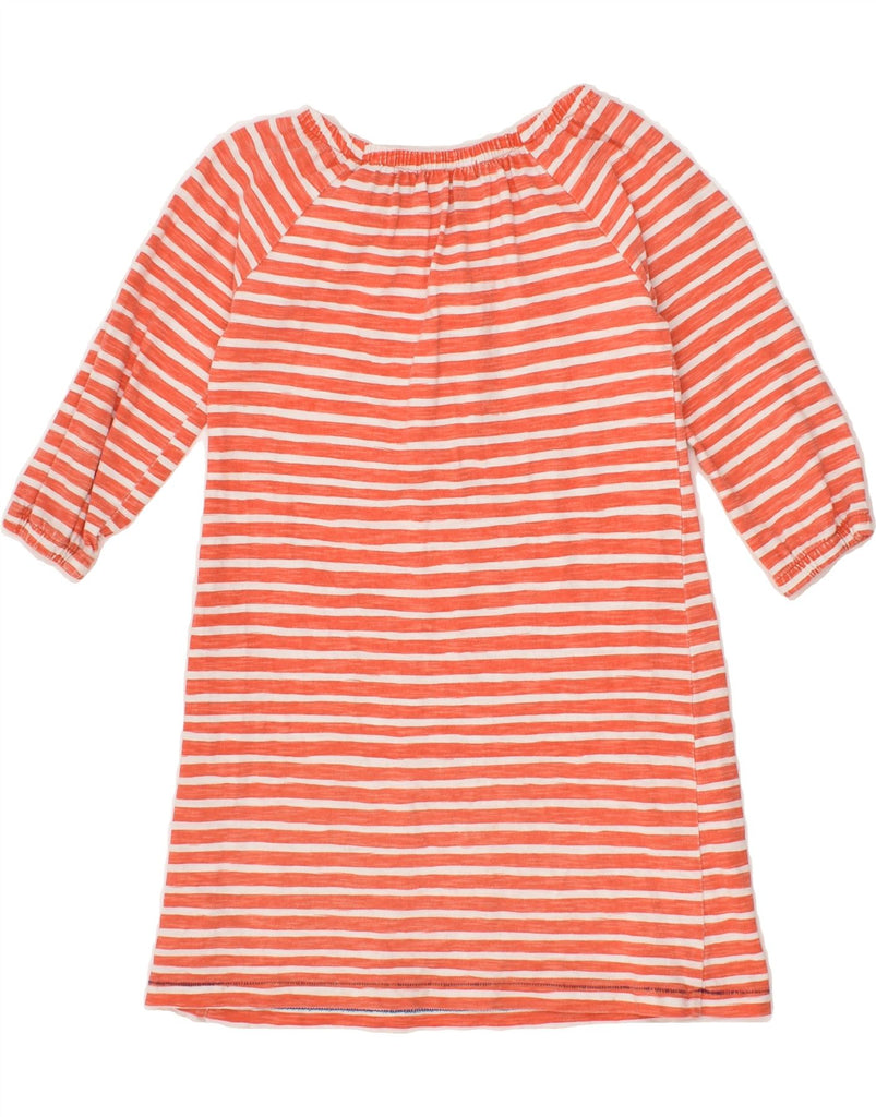 GAP Girls 3/4 Sleeve Shift Dress 6-7 Years Small Pink Striped Cotton | Vintage Gap | Thrift | Second-Hand Gap | Used Clothing | Messina Hembry 