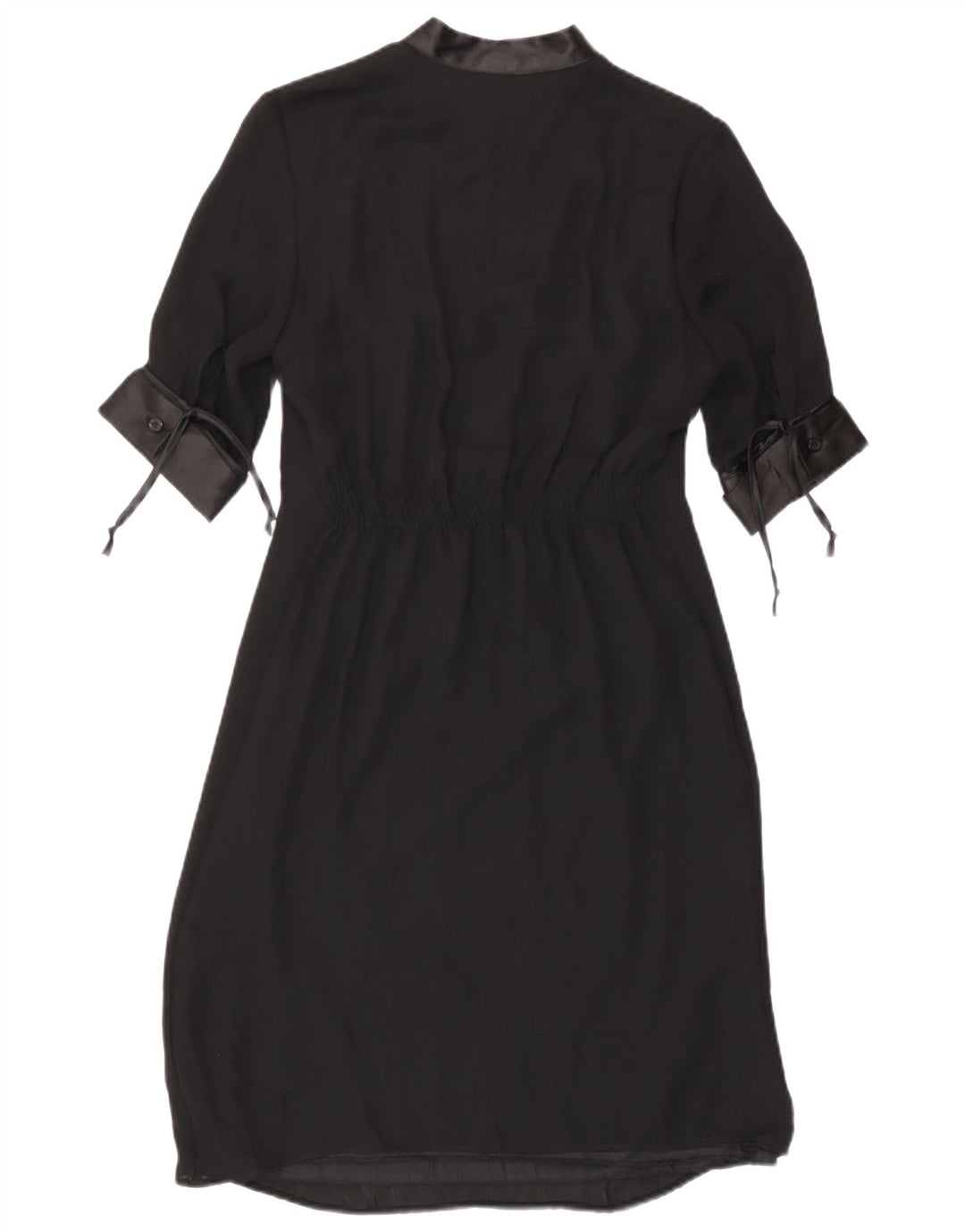 Benetton Womens Sheath Dress UK 6 XS Black Polyester