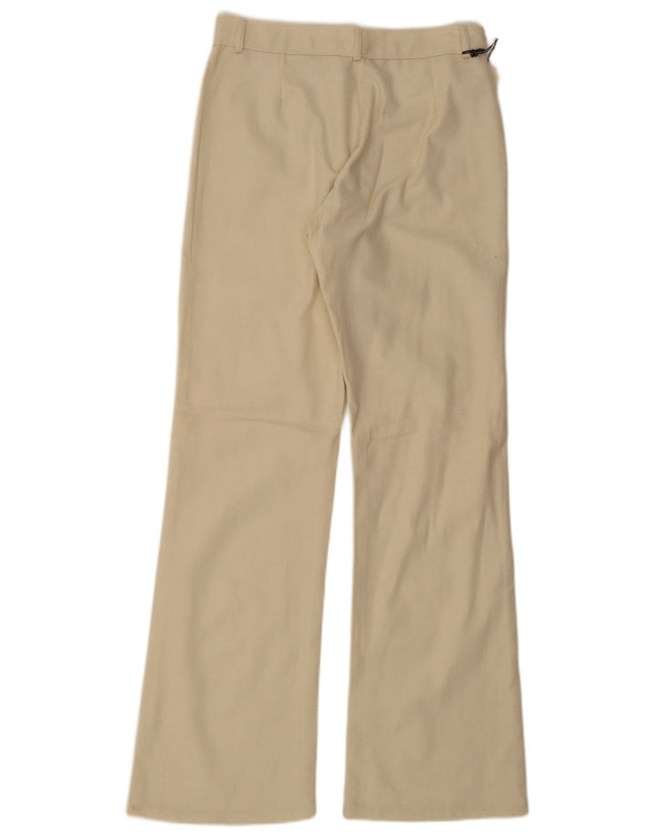 Vintage Womens Bootcut Casual Trousers Large W30 L32 Off White