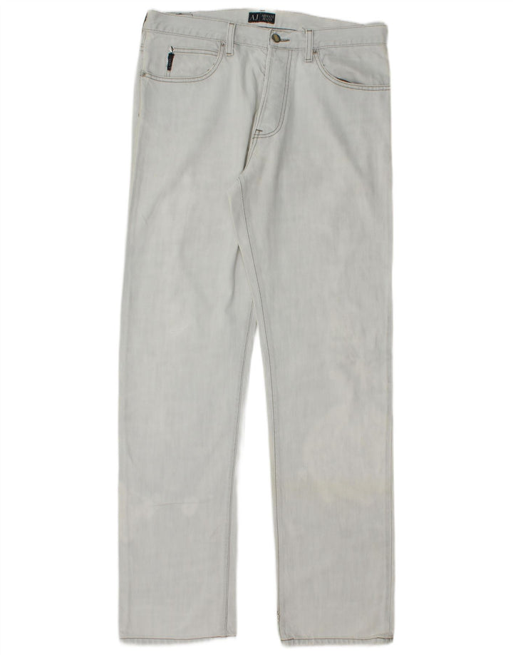 Armani Mens Straight Jeans W34 L34 Blue