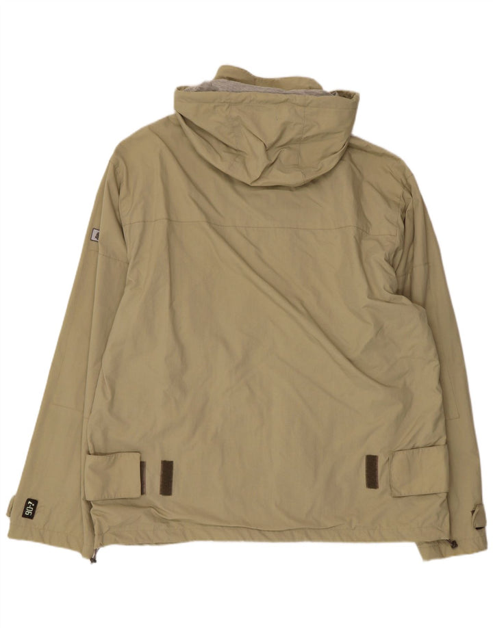 INVICTA Mens Hooded Rain Jacket UK 44 2XL Green Polyamide