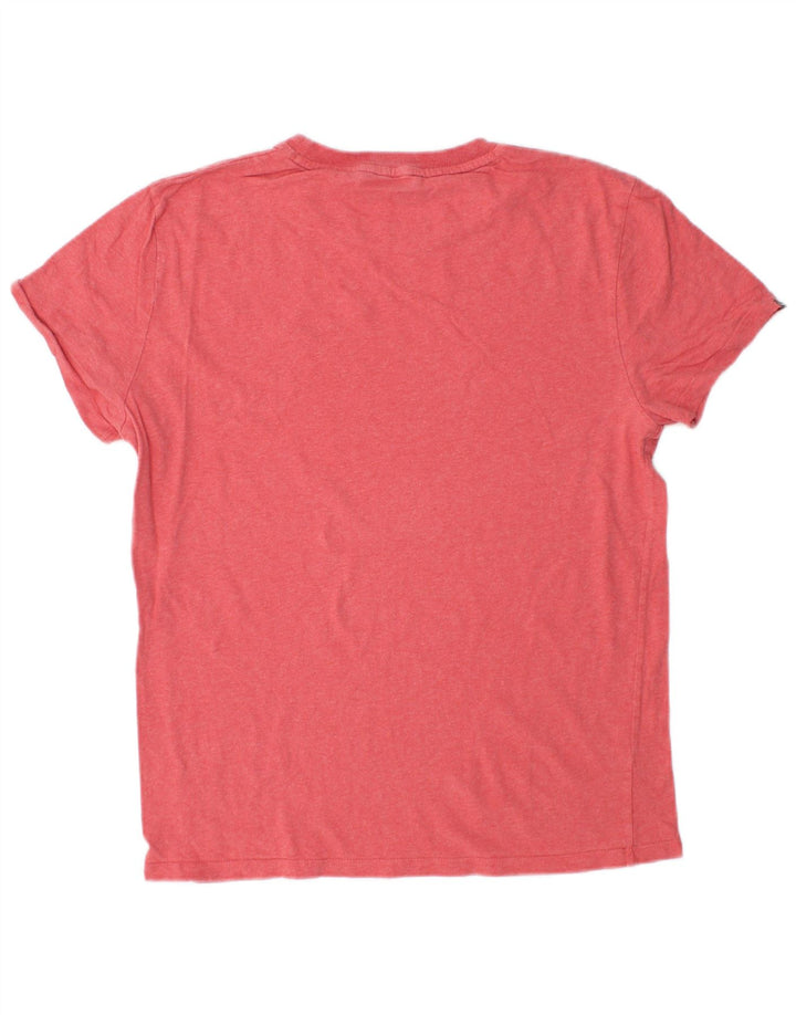 SUPERDRY Mens T-Shirt Top Medium Pink
