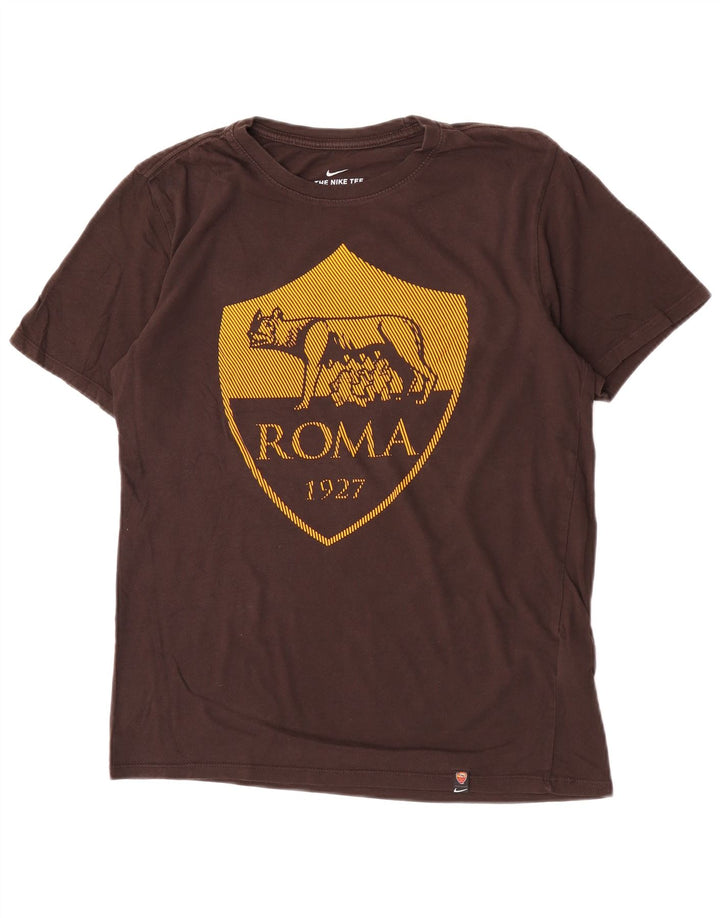 Nike Mens Roma Graphic T-Shirt Top Medium Brown Cotton