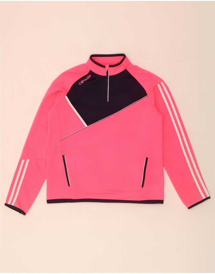 O'Neills Womens Pullover Tracksuit Top Jacket US 12 Large Pink Colourblock