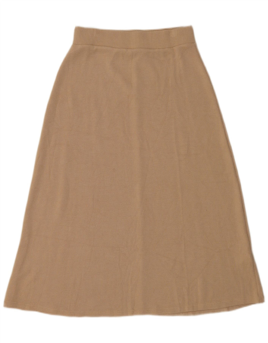 Zara Womens Midi Skirt Medium W28 Beige Viscose