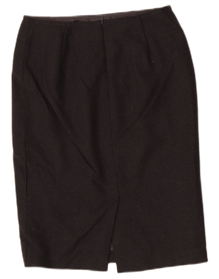 Luisa Spagnoli Womens Pencil Skirt IT 42 Medium W26  Grey Virgin Wool