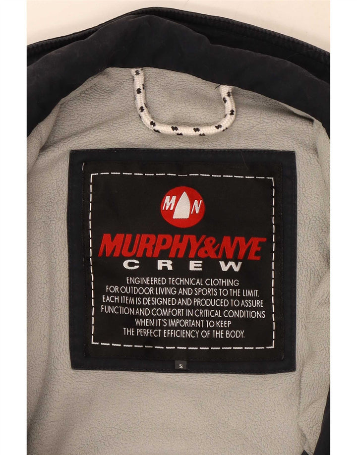 Murphy & Nye Mens Bomber Jacket UK 36 Small Navy Blue Polyester