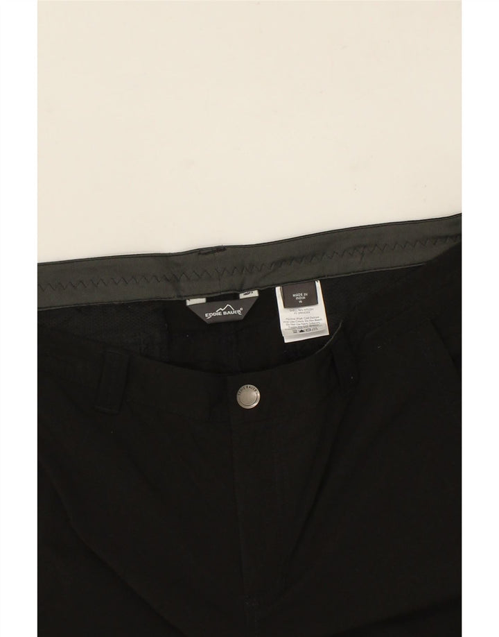 EDDIE BAUER Womens Straight Trousers US 16 2XL W38 L29 Black Polyamide Vintage Eddie Bauer and Second-Hand Eddie Bauer from Messina Hembry 