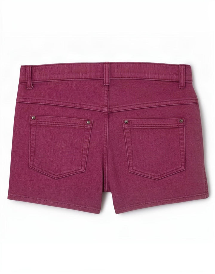 Benetton Womens Denim Shorts Medium W28 Purple