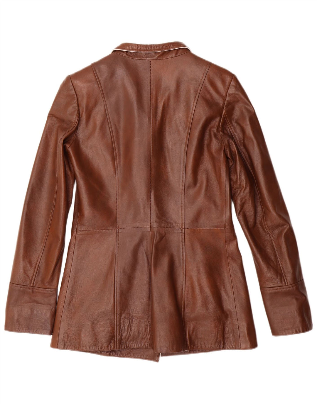 Giorgio Di Mare Womens Leather Jacket UK 6 XS Brown Leather