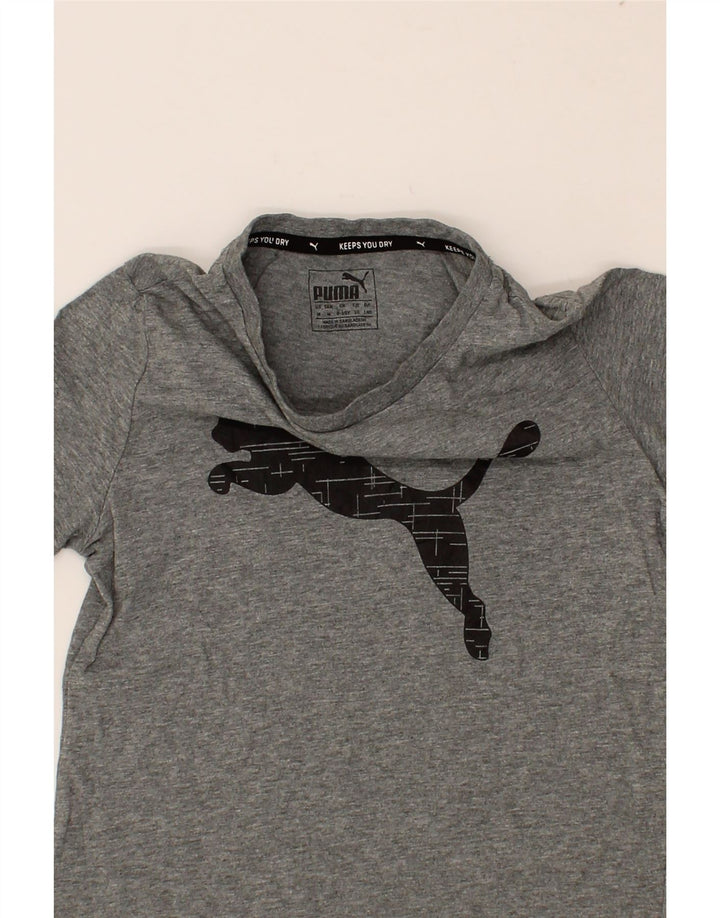 PUMA Boys Graphic T-Shirt Top 9-10 Years  Grey Cotton Vintage Puma and Second-Hand Puma from Messina Hembry 