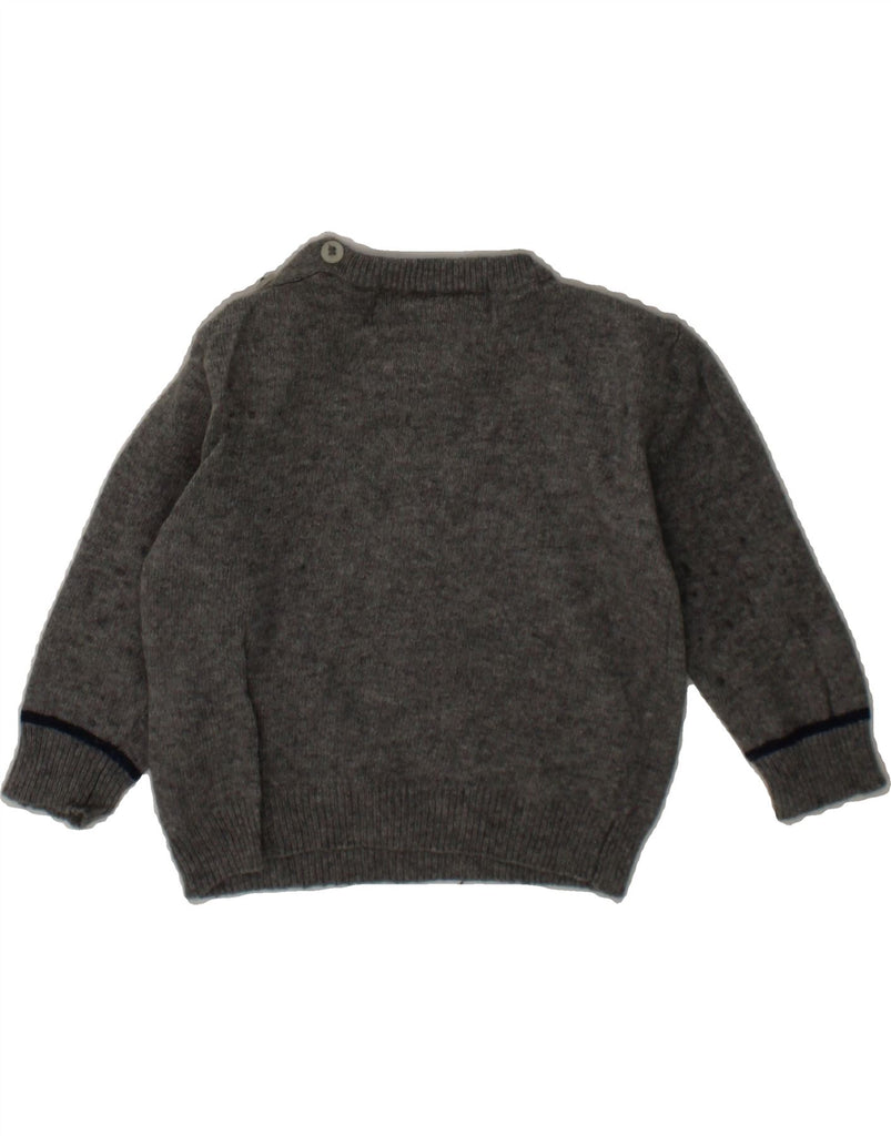 HARMONT & BLAINE Baby Boys Crew Neck Jumper Sweater 6-9 Months Grey Vintage Harmont & Blaine and Second-Hand Harmont & Blaine from Messina Hembry 
