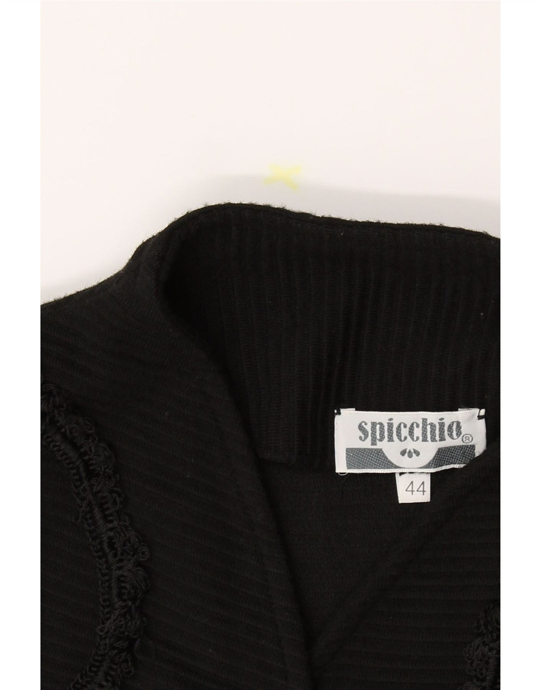 VINTAGE Womens Bolero Jacket EU 44 XL Black Wool Vintage Vintage and Second-Hand Vintage from Messina Hembry 