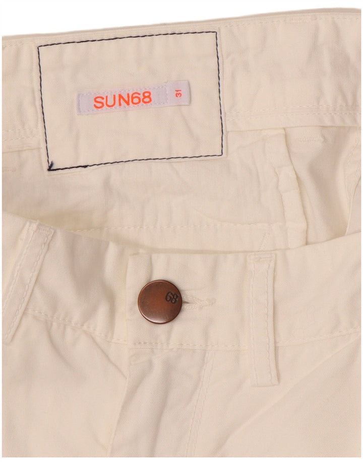 Sun68 Womens Chino Shorts W31 Medium White