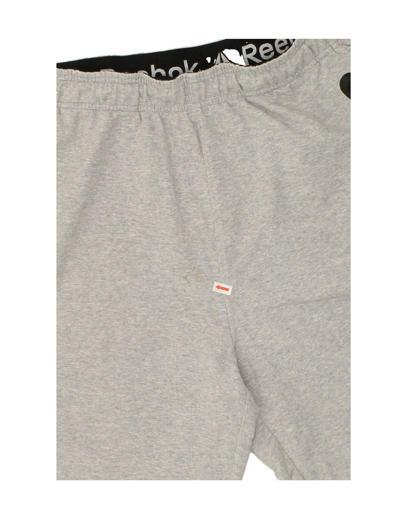 REEBOK Mens Sport Shorts Large Grey Cotton | Vintage Reebok | Thrift | Second-Hand Reebok | Used Clothing | Messina Hembry 