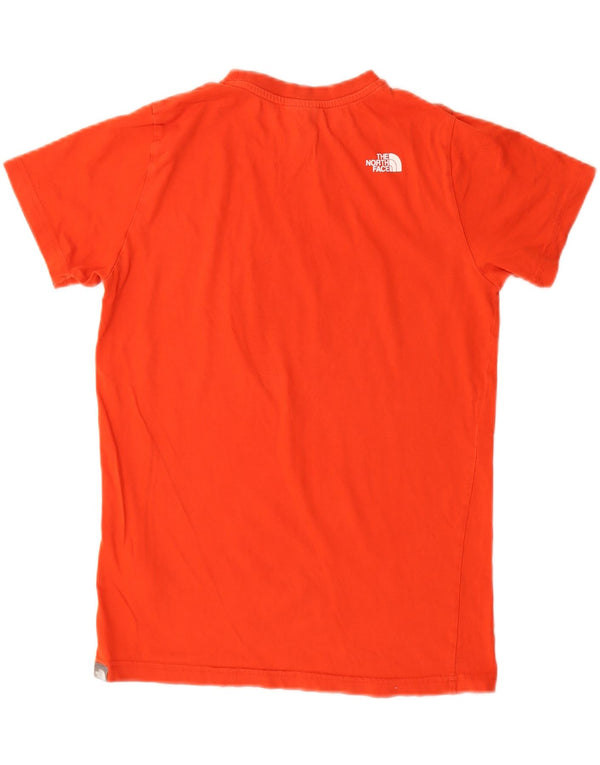 The North Face Boys Graphic T-Shirt Top 14-15 Years XL Red Cotton