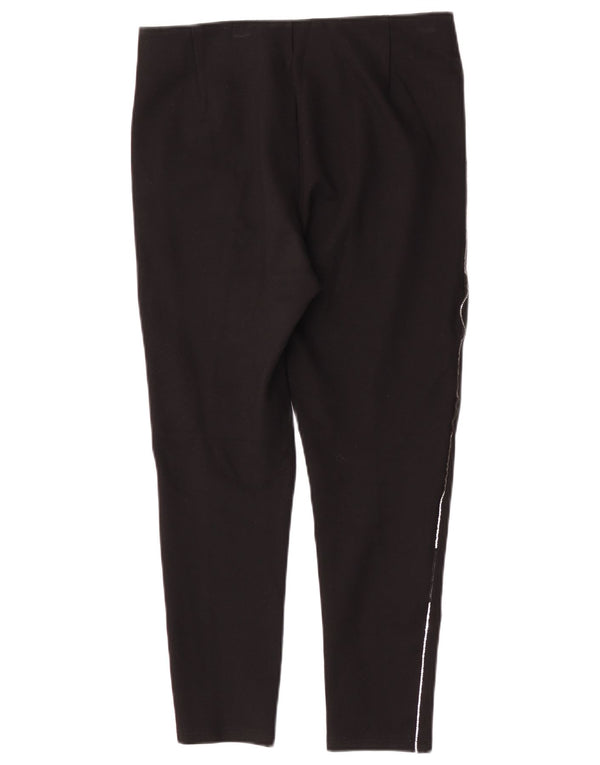 Zara Womens Skinny Cropped Trousers Large W30 L24 Black Viscose