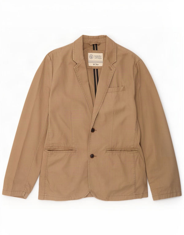 Fat Face Mens 2 Button Blazer Jacket UK 38 Medium Beige Cotton
