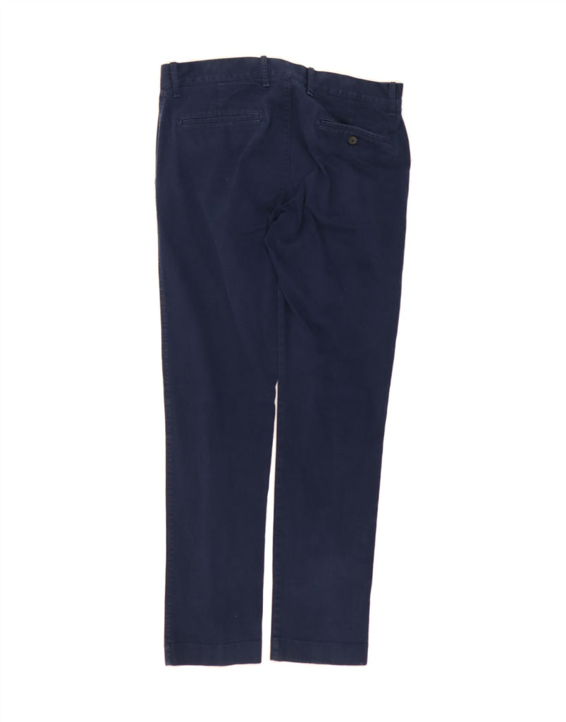 J. CREW Mens Flex Slim Chino Trousers W32 L32 Navy Blue Cotton Vintage J. Crew and Second-Hand J. Crew from Messina Hembry 