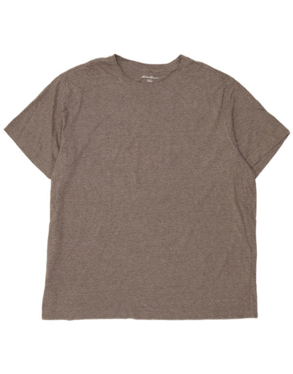 EDDIE BAUER Mens T-Shirt Top 2XL Grey Cotton