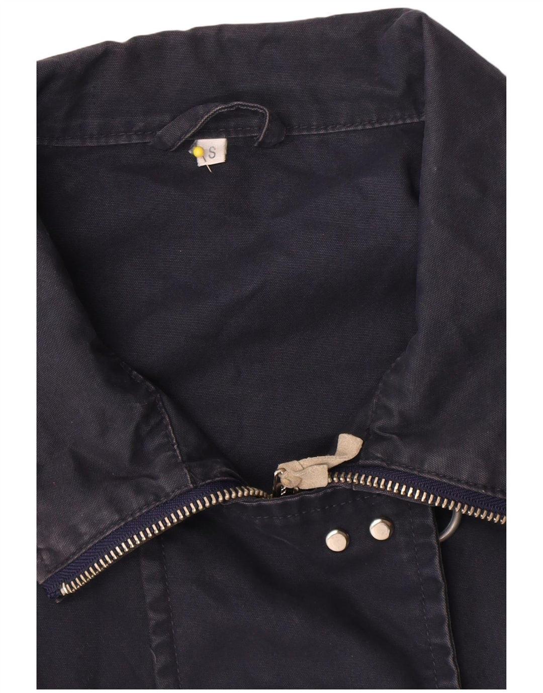 Fay Womens Oversized Duffle Utility Jacket UK 10 Small Navy Blue