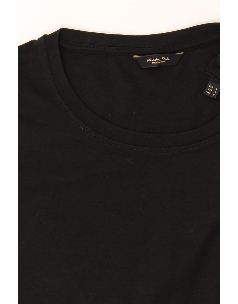 MASSIMO DUTTI Mens T-Shirt Top Large Black Vintage Massimo Dutti and Second-Hand Massimo Dutti from Messina Hembry 