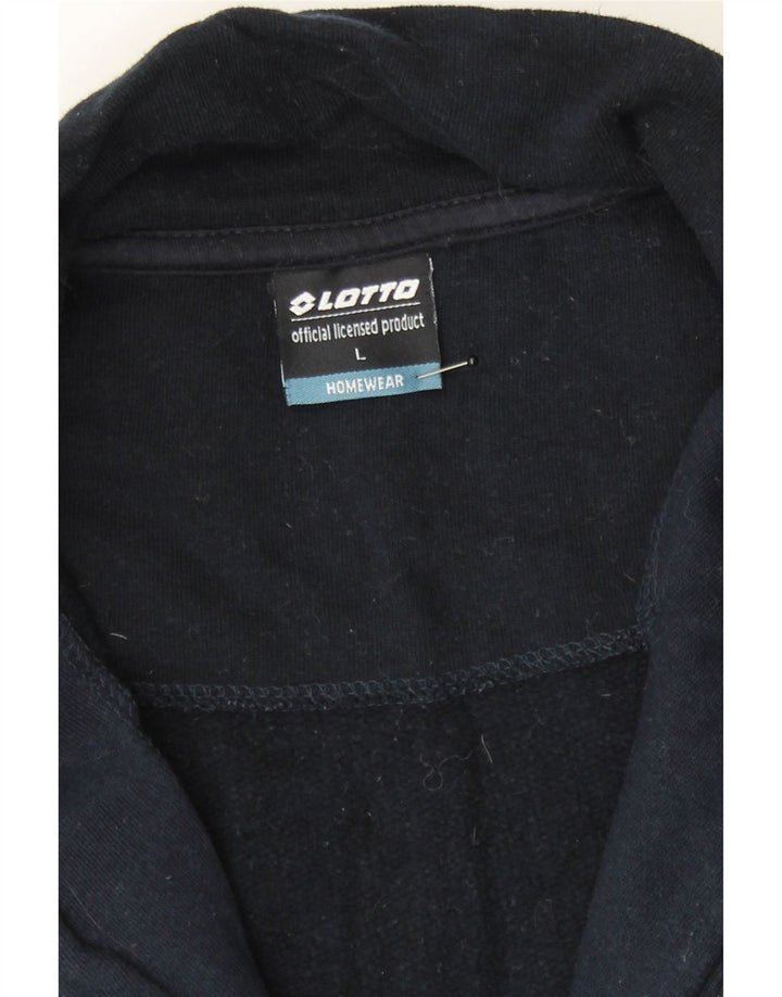 LOTTO Mens Tracksuit Top Jacket Large Navy Blue Cotton Vintage Lotto and Second-Hand Lotto from Messina Hembry 