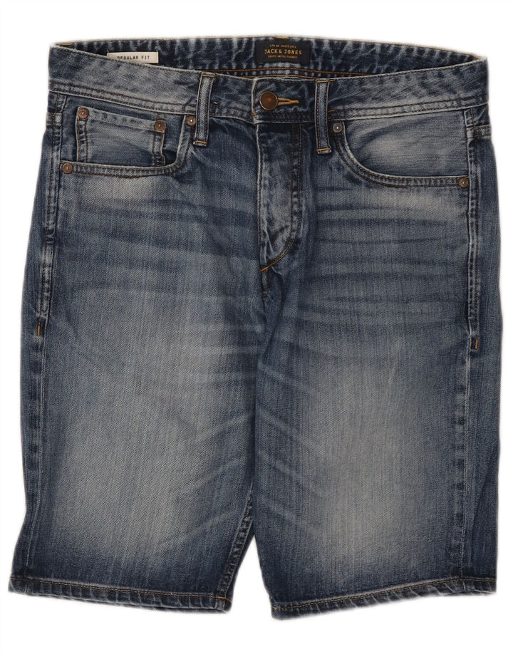 Jack & Jones Mens Regular Fit Denim Shorts Small W32  Blue Cotton
