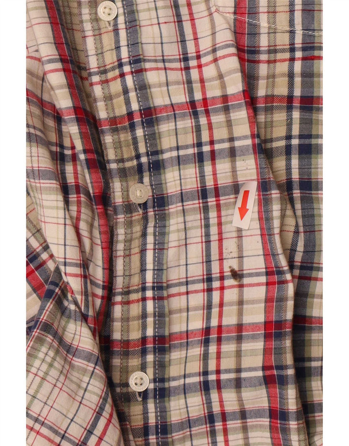 Wrangler Mens Short Sleeve Shirt XL Multicoloured Check Cotton