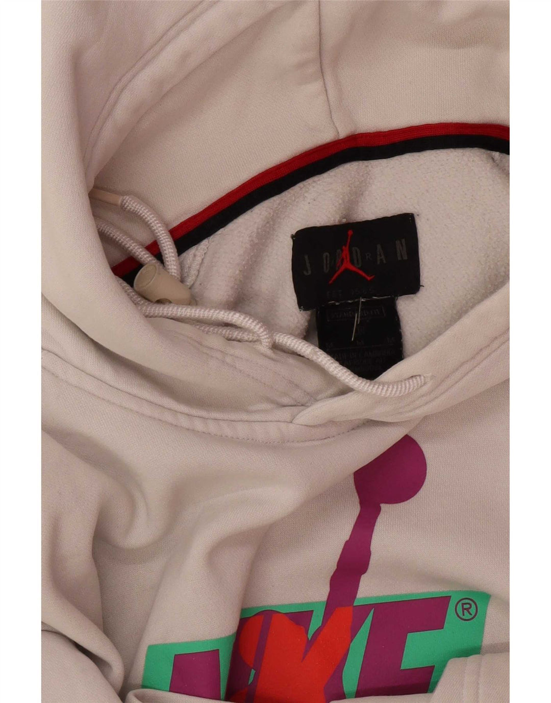 Jordan Mens Graphic Hoodie Jumper Medium White