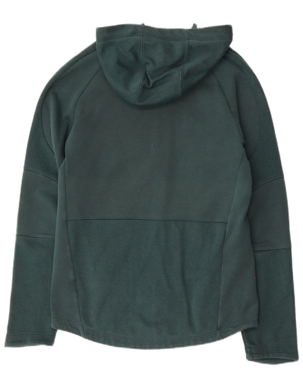 Puma Mens Zip Hoodie Sweater Medium Green Cotton