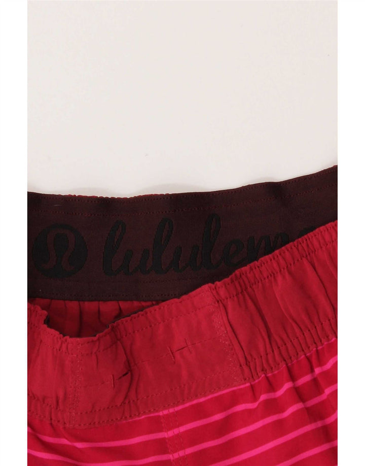 Lululemon Womens Sport Shorts US 6 Medium Pink Striped