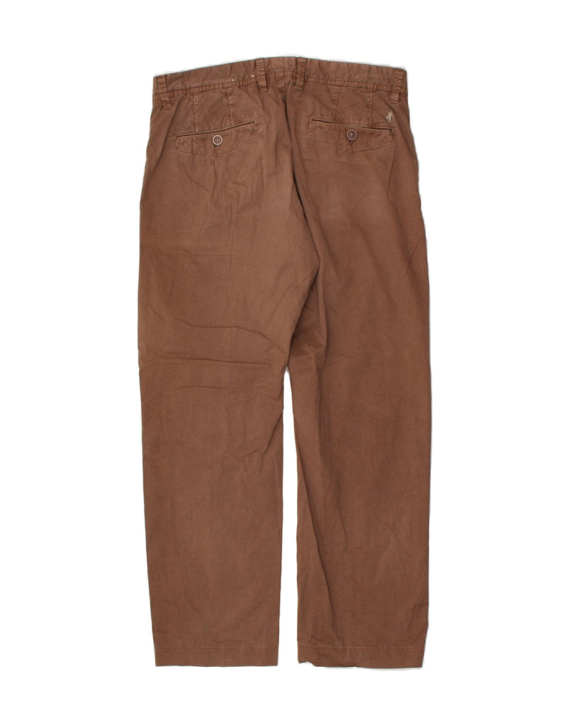 MARLBORO CLASSICS Mens Regular Fit Chino Trousers W33 L29  Brown Cotton | Vintage Marlboro Classics | Thrift | Second-Hand Marlboro Classics | Used Clothing | Messina Hembry 